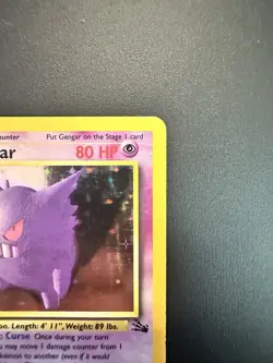 Gengar 5/62 Fossil Set Holo Rare WOTC Pokemon 1999 Unlimited Raw LP - Image 5