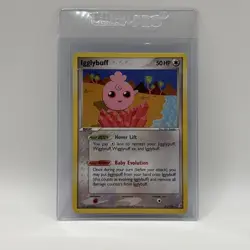 Pokemon TCG - Igglybuff 21/100 Non-Holo Rare - 2006 EX Crystal Guardians - LP - Image 1