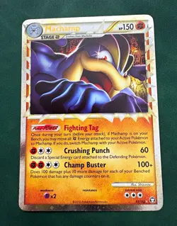 Pokemon TCG Machamp Holo Rare Triumphant 95/102 2010 Stage 2 HP 150 - Image 1