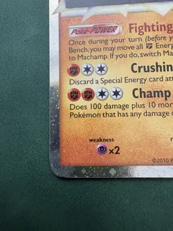 Pokemon TCG Machamp Holo Rare Triumphant 95/102 2010 Stage 2 HP 150 - Image 2