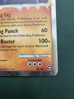 Pokemon TCG Machamp Holo Rare Triumphant 95/102 2010 Stage 2 HP 150 - Image 3