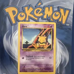 Pokemon TCG Abra 043/102 Base Set Common Unlimited Regular English 1999 30HP - Image 1