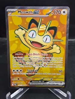 Meowth ex 107/088 | Mega Evolution Perfect Order | Ultra Rare Pokemon Card - Image 1