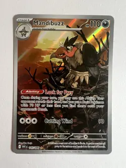 Mandibuzz 145/086 White Flare Illustration Rare Pokemon TCG Card NM - Image 2