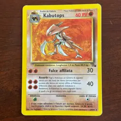 Italian Kabutops 24/62 Non Holo Rare Fossil Pokemon Card - Image 1