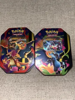 Pokemon TCG mega Charizard EX- X & Y Tins New And Sealed - Image 1