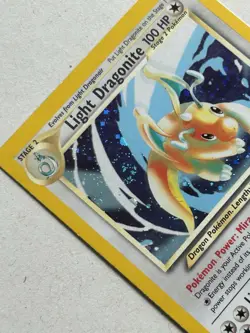 Light Dragonite 14/105 SWIRL - Pokemon Neo Destiny Holo Rare Card LP/Scratch - Image 4
