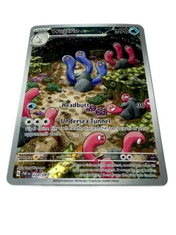 Pokemon TCG Wugtrio 224/091 Paldean Fates Illustration Rare Full Art Holo NM - Image 2