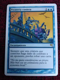 MTG COASTAL PIRACY (Pirateria costera) VERY RARE SPANISH GD Salvat-Hachette 2006 - Image 1