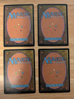 MtG *Signed* Japanese Dissipate x4 from Mirage, Lightly Played - Image 2