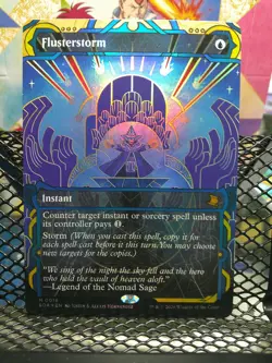 Flusterstorm - Foil Extended Art SOA NM MTG 0018 - Image 1