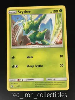 Scyther 5/68 Uncommon Hidden Fates Sun & Moon Pokemon Card - Image 1