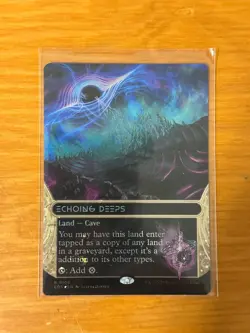 Echoing Deeps (0103) - Stellar Sights EOS - MTG Borderless Galaxy Foil - Image 1