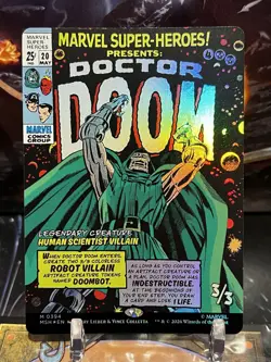 Doctor Doom ✨FOIL✨ (Borderless) [Marvel Super Heroes] MTG - Image 1