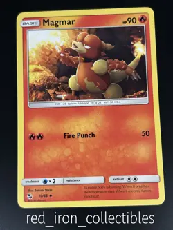 Magmar 10/68 Uncommon Hidden Fates Sun & Moon Pokemon Card NM - Image 1