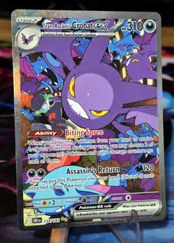 Team Rocket's Crobat ex (234/182) [Scarlet & Violet: Destined Rivals] NM-MINT - Image 3