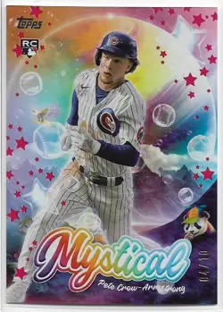 2024 Topps Update Pete Crow-Armstrong #MYS-15 Rookie Mystical Red #'d 04/10 - Image 1