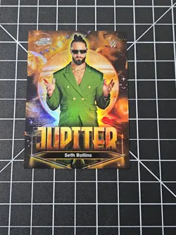 2026 Topps Cosmic Chrome WWE Seth Rollins Planetary Pursuit Jupiter PPJ-3 - Image 2