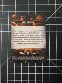 2026 Topps Cosmic Chrome WWE Seth Rollins Planetary Pursuit Jupiter PPJ-3 - Image 3