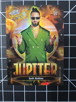 2026 Topps Cosmic Chrome WWE Seth Rollins Planetary Pursuit Jupiter PPJ-3 - Image 4