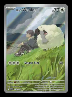 Hop's Wooloo 170/159 Journey Together JTG Holo 2025 Pokemon Illustration Rare NM - Image 1