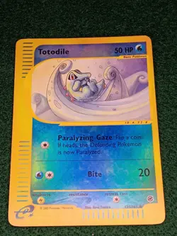Pokemon Company Totodile 135/165 Expedition Base Set Reverse Holo 50 HP 2002 - Image 2