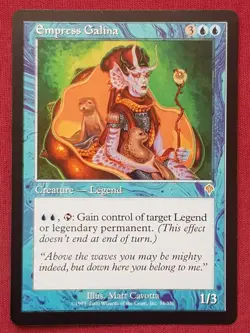 Magic The Gathering INVASION EMPRESS GALINA blue card MTG - Image 1