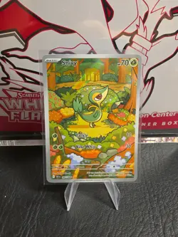 Pokemon TCG Snivy Card 087/086 Sv: Black Bolt Special Illustration Rare Holo NM - Image 1