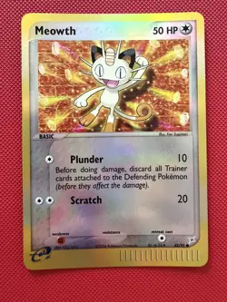 Meowth 42/95 Team Magma vs Team Aqua Reverse Holo - Image 1
