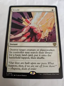 Magic The Gathering Commander Secrets of Strixhaven Erode rare exc condition - Image 1