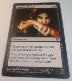 MTG Exquisite Blood, Avacyn Restored Rare NM Condition 102/224 free P&P - Image 2