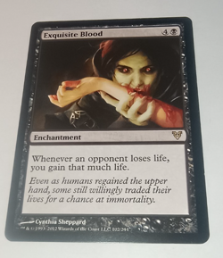 MTG Exquisite Blood, Avacyn Restored Rare NM Condition 102/224 free P&P - Image 3