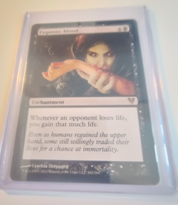MTG Exquisite Blood, Avacyn Restored Rare NM Condition 102/224 free P&P - Image 5