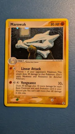 2004 Pokemon EX FireRed LeafGreen Marowak 7/112 Holo Rare - Image 1