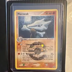 Pokemon Marowak 80 HP Holo Rare Reverse Holo 7/112 EX FireRed & LeafGreen 2004 - Image 1