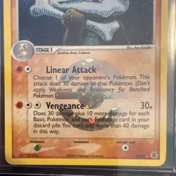 Pokemon Marowak 80 HP Holo Rare Reverse Holo 7/112 EX FireRed & LeafGreen 2004 - Image 3