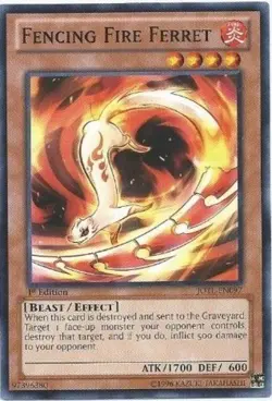 Fencing Fire Ferret - JOTL-EN097 - Common - 1st Edition Lightly Played Judgment - Image 1