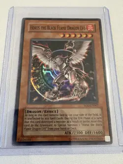 Yugioh Horus the Black Flame Dragon LV6 SOD-EN007 Super Rare - Image 1