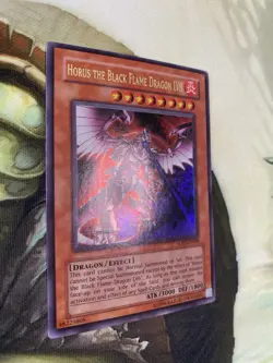 Yugioh TCG Horus the Black Flame Dragon LV8 UR SOD-EN008 Soul of the Duelist Lp+ - Image 2