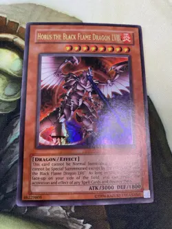 Yugioh TCG Horus the Black Flame Dragon LV8 UR SOD-EN008 Soul of the Duelist Lp+ - Image 3