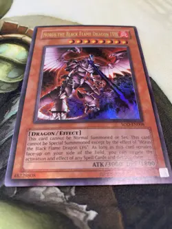 Yugioh TCG Horus the Black Flame Dragon LV8 UR SOD-EN008 Soul of the Duelist Lp+ - Image 4