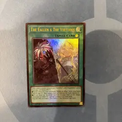 The Fallen & The Virtuous CH01-EN019 Ultra Rare Foil NM Yugioh TCG - Image 1