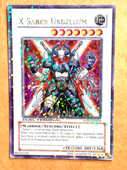 yugioh X-Saber Urbellum DT01-EN034 Ultra Parallel Rare Near Mint - Image 1