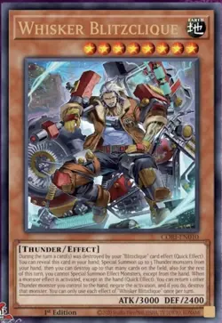 Whisker Blitzclique Chaos Origin Presale 7/3 Ultra Rare Yu-Gi-Oh! CORI-EN010 - Image 1
