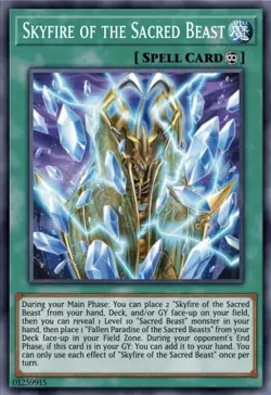 SKYFIRE OF THE SACRED BEAST Chaos Origin Presale 7/3 Yu-Gi-Oh! CORI-EN - Image 1