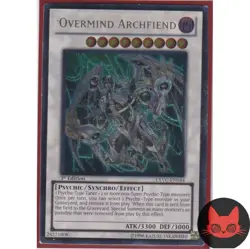 Yugioh Overmind Archfiend EXVC-EN044 Ultimate Rare 1st Edition LP - Image 1