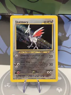 Pokemon Skarmory 13/111 Holo Rare Neo Genesis WOTC Vintage Pokemon Card - Image 1