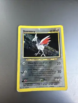 Pokemon Neo Genesis 13/111 Skarmory #13 Rare Holo Card WOTC HP - Image 1