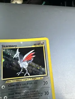Pokemon Neo Genesis 13/111 Skarmory #13 Rare Holo Card WOTC HP - Image 3