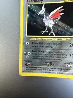 Pokemon Neo Genesis 13/111 Skarmory #13 Rare Holo Card WOTC HP - Image 5